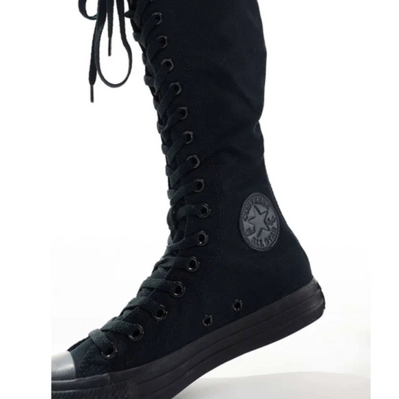 Converse Chuck Taylor All Stars Black High Lace-Up Sneaker NWOT Sz W 12.5 M 10.5 - Picture 6 of 14